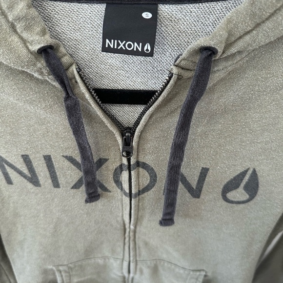Nixon Women’s Olive Zip Up Hoodie - Size: Small - Picture 6 of 8